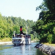 Ångbåt i Stäkesundet augusti 1997