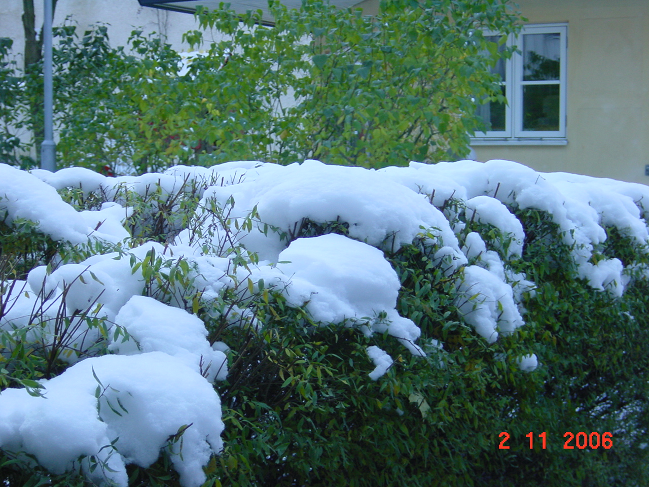 tidig snö hösten 2006